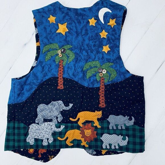 Noah’s Ark Graphic Vest Handmade 3D Lightweight Womens Large/XLarge - Picture 7 of 12